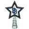 The Memory Company 10" Lighted Blue and White Star MLB San Diego Padres Christmas Tree Topper